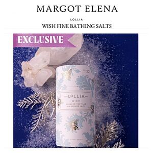 LOLLIA WISH no. 22 Margot Elena EXCLUSIVE / LIMITED EDITION Bath Salts NIB